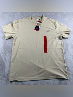 GAP 1969 Logo Graphic T-Shirt Tan Beige Men's Size M